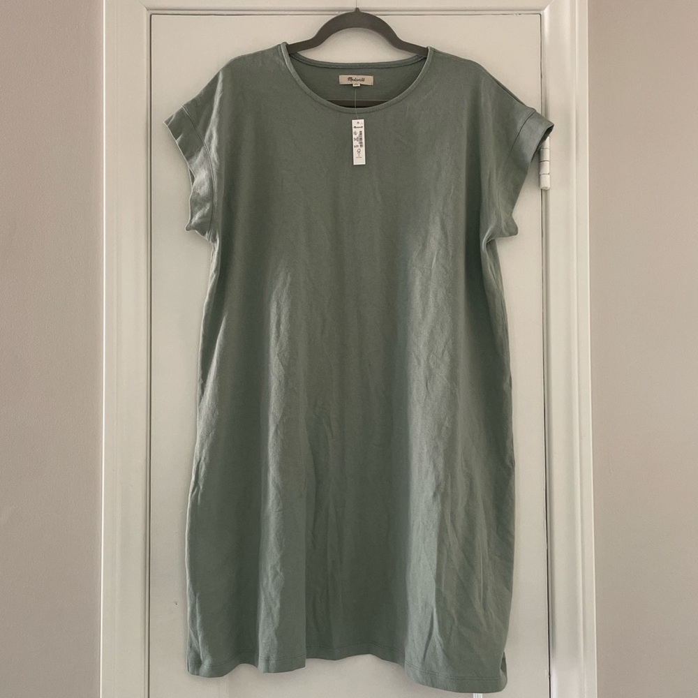 Madewell Organic Cotton Cap Sleeve Tee Dress